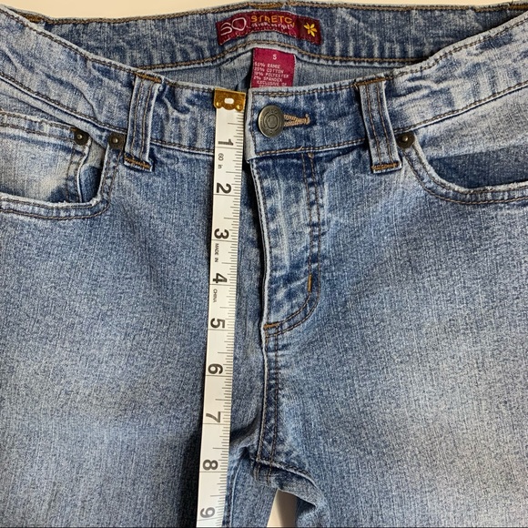 SO Stretch Embellished Jeans Turquoise Stitching - Picture 7 of 16